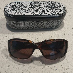 Brighton Brown Aviator Sunglasses